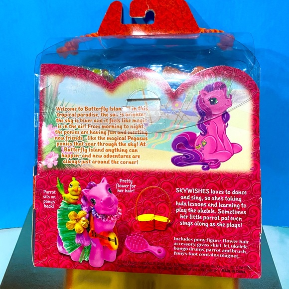 MY LITTLE PONY G3 NWT VTG 2004 BUTTERFLY ISLAND SEASIDE CELEBRATION SKYWISHES - Picture 12 of 15